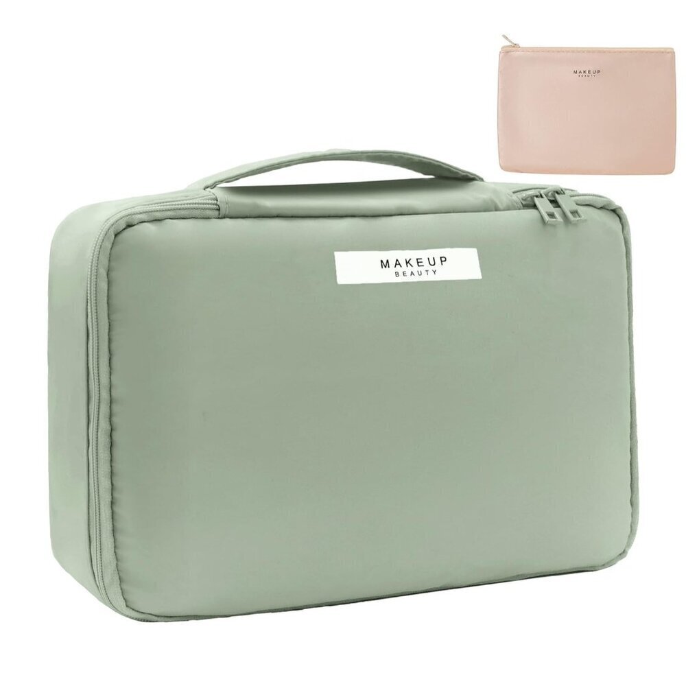 Travel Cosmetic Bag Toiletry bag for women and men Green